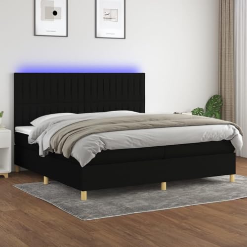 DYRJDJWIDHW bettgestell futonbett Bed bettBoxspringbett mit Matratze & LED Creme 90x190 cm StoffGeeignet für Schlafzimmer DYRJDJWIDHW bettgestell futonbett Bed bettBoxspringbett mit Matratze & LED Creme 90x190 cm StoffGeeignet für Schlafzimmer von DYRJDJWIDHW
