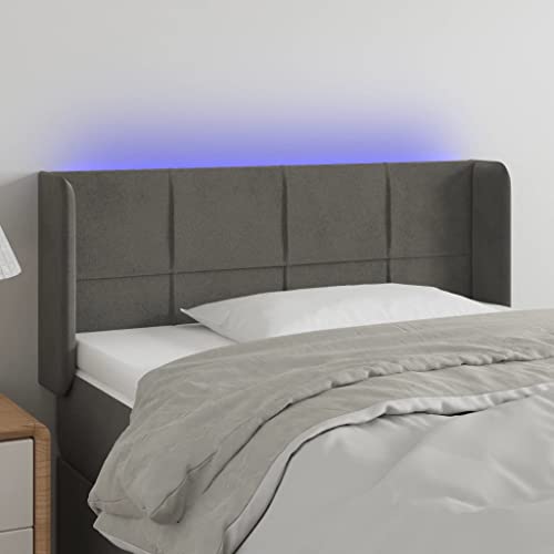 DYRJDJWIDHW bettgestell futonbett betten bettBoxspringbett mit Matratze Dunkelgrau 80x200 cm SamtGeeignet für Schlafzimmer von DYRJDJWIDHW