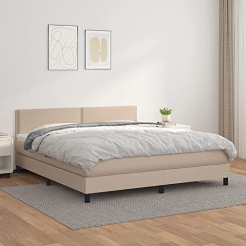DYRJDJWIDHW bettgestell futonbett bettrahmen Bed frameBoxspringbett mit Matratze Dunkelblau 160x200 cm SamtGeeignet für Schlafzimmer von DYRJDJWIDHW