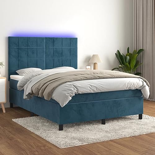 DYRJDJWIDHW bettgestell lattenroste Bett futonbettBoxspringbett mit Matratze Blau 100x200 cm StoffGeeignet für Schlafzimmer DYRJDJWIDHW bettgestell lattenroste Bett futonbettBoxspringbett mit Matratze Blau 100x200 cm StoffGeeignet für Schlafzimmer von DYRJDJWIDHW