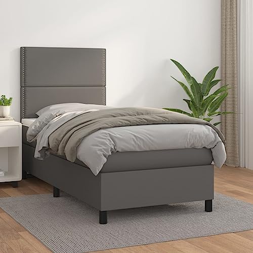 DYRJDJWIDHW bettgestell lattenroste futonbett bettenBoxspringbett mit Matratze Blau 140x200 cm StoffGeeignet für Schlafzimmer von DYRJDJWIDHW