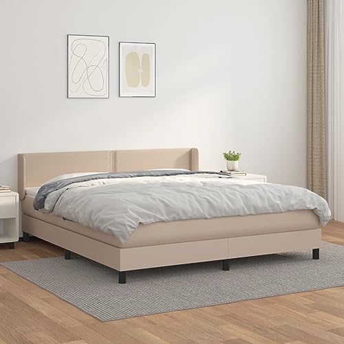 DYRJDJWIDHW bettrahmen Bed futonbett metallbettBoxspringbett mit Matratze Dunkelblau 140x200 cm SamtGeeignet für Schlafzimmer von DYRJDJWIDHW