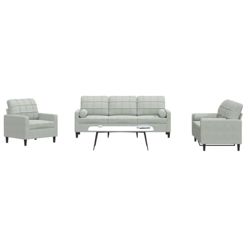 DYRJDJWIDHW bettrahmen Bett futonbett bettgestellBoxspringbett mit Matratze Hellgrau 120x200 cm SamtGeeignet für Schlafzimmer von DYRJDJWIDHW