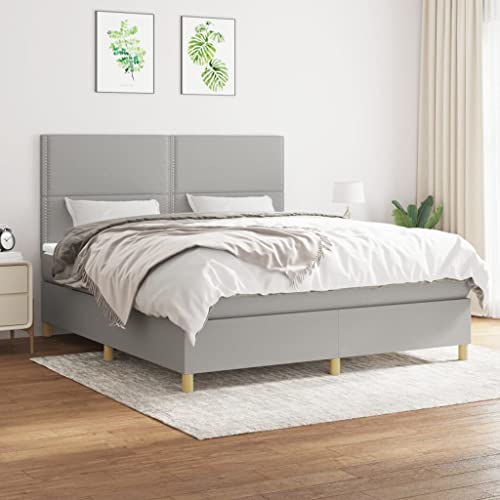 DYRJDJWIDHW bettrahmen Bett futonbett bettgestellBoxspringbett mit Matratze Rosa 90x200 cm SamtGeeignet für Schlafzimmer von DYRJDJWIDHW