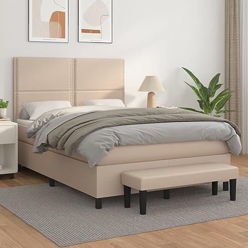 DYRJDJWIDHW bettrahmen betten metallbett futonbettBoxspringbett mit Matratze & LED Dunkelgrün 140x190 cm SamtGeeignet für Schlafzimmer von DYRJDJWIDHW