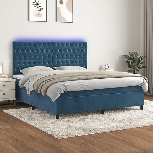 DYRJDJWIDHW bettrahmen bettgestell kopfteil Bett metallbettBoxspringbett mit Matratze & LED Creme 200x200 cm StoffGeeignet für Schlafzimmer DYRJDJWIDHW bettrahmen bettgestell kopfteil Bett metallbettBoxspringbett mit Matratze & LED Creme 200x200 cm StoffGeeignet für Schlafzimmer von DYRJDJWIDHW