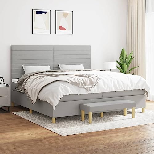 DYRJDJWIDHW bettrahmen metallbett Bed Bed frameBoxspringbett mit Matratze Dunkelgrün 90x200 cm SamtGeeignet für Schlafzimmer von DYRJDJWIDHW