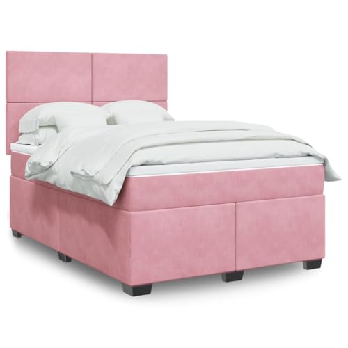 DYRJDJWIDHW bettrahmen metallbett Bett betten, bettrahmen Boxspringbett mit Matratze Dunkelgrün 160x200 cm SamtGeeignet für Schlafzimmer von DYRJDJWIDHW
