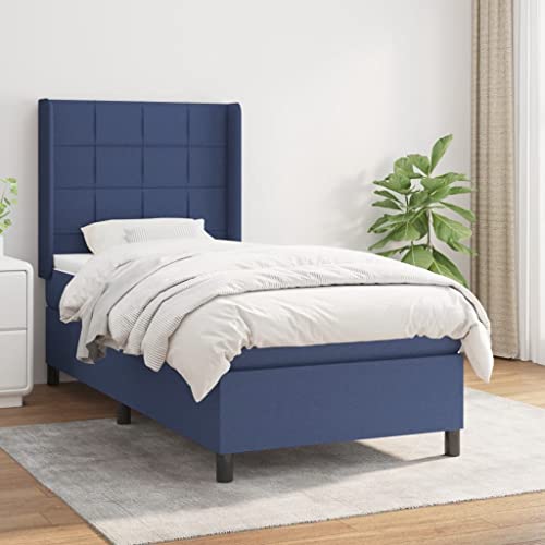 DYRJDJWIDHW bettrahmen metallbett betten, bettrahmen bedBoxspringbett mit Matratze Blau 140x190 cm StoffGeeignet für Schlafzimmer DYRJDJWIDHW bettrahmen metallbett betten, bettrahmen bedBoxspringbett mit Matratze Blau 140x190 cm StoffGeeignet für Schlafzimmer von DYRJDJWIDHW