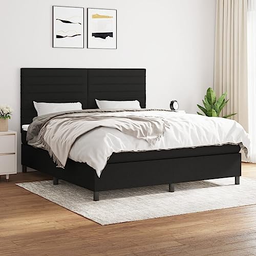 DYRJDJWIDHW bettrahmen metallbett futonbett lattenrosteBoxspringbett mit Matratze Taupe 160x200 cm StoffGeeignet für Schlafzimmer von DYRJDJWIDHW