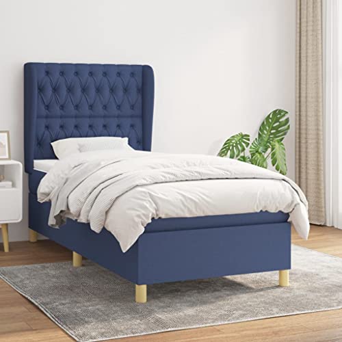 DYRJDJWIDHW futonbett Bed metallbett Bed frameBettgestell ohne Matratze Dunkelblau 100x200 cm SamtGeeignet für Schlafzimmer DYRJDJWIDHW futonbett Bed metallbett Bed frameBettgestell ohne Matratze Dunkelblau 100x200 cm SamtGeeignet für Schlafzimmer von DYRJDJWIDHW