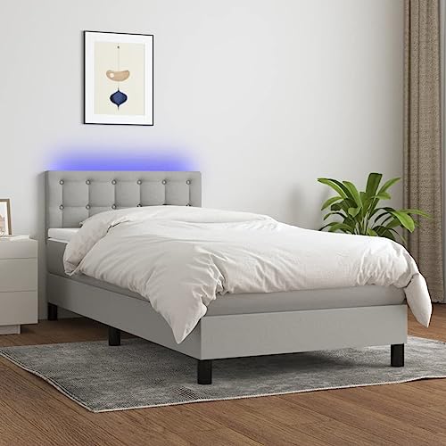 DYRJDJWIDHW futonbett Bed metallbett Bed frameBoxspringbett mit Matratze & LED Schwarz 140x200 cm SamtGeeignet für Schlafzimmer DYRJDJWIDHW futonbett Bed metallbett Bed frameBoxspringbett mit Matratze & LED Schwarz 140x200 cm SamtGeeignet für Schlafzimmer von DYRJDJWIDHW