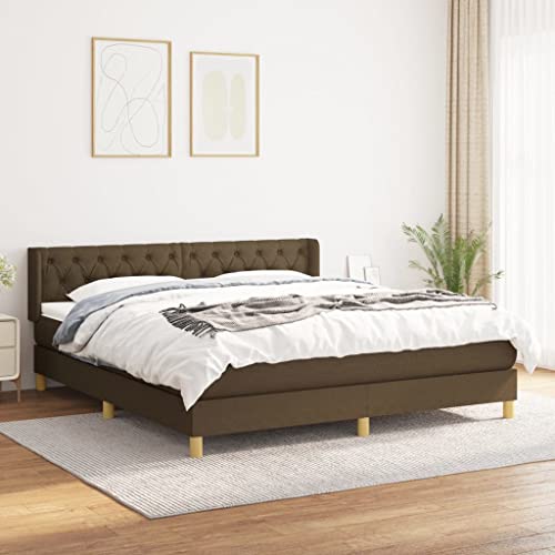 DYRJDJWIDHW futonbett betten, bettrahmen Bett Bed frameBoxspringbett mit Matratze Weiß 140x200 cm KunstlederGeeignet für Schlafzimmer von DYRJDJWIDHW