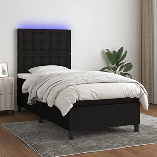 DYRJDJWIDHW futonbett betten, bettrahmen bettrahmen bedBoxspringbett mit Matratze & LED Dunkelblau 140x190 cm SamtGeeignet für Schlafzimmer DYRJDJWIDHW futonbett betten, bettrahmen bettrahmen bedBoxspringbett mit Matratze & LED Dunkelblau 140x190 cm SamtGeeignet für Schlafzimmer von DYRJDJWIDHW