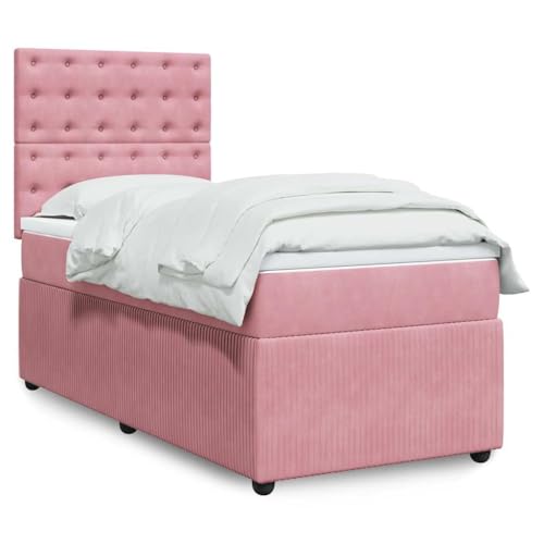 DYRJDJWIDHW futonbett betten Bed Frame metallbettBoxspringbett mit Matratze Blau 120x190 cm SamtGeeignet für Schlafzimmer DYRJDJWIDHW futonbett betten Bed Frame metallbettBoxspringbett mit Matratze Blau 120x190 cm SamtGeeignet für Schlafzimmer von DYRJDJWIDHW