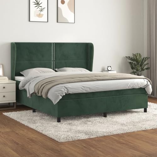DYRJDJWIDHW futonbett betten Bett Bed frameBoxspringbett mit Matratze Dunkelblau 180x200 cm SamtGeeignet für Schlafzimmer DYRJDJWIDHW futonbett betten Bett Bed frameBoxspringbett mit Matratze Dunkelblau 180x200 cm SamtGeeignet für Schlafzimmer von DYRJDJWIDHW