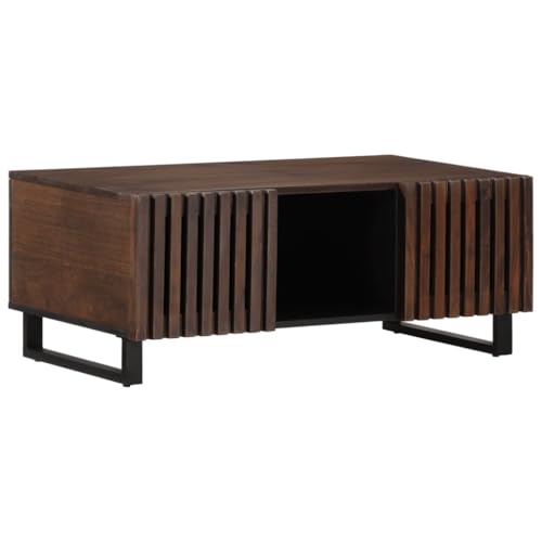 DYRJDJWIDHW futonbett betten metallbett Bed frameBoxspringbett mit Matratze Dunkelbraun 140x190 cm StoffGeeignet für Schlafzimmer von DYRJDJWIDHW