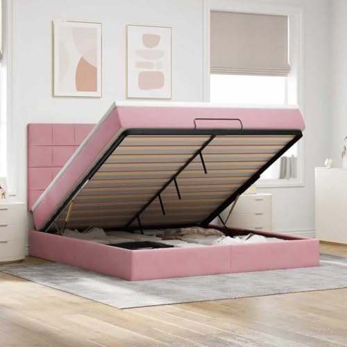 DYRJDJWIDHW futonbett betten metallbett betten, bettrahmen Ottoman-Bett mit Matratzen Blau 200x200 cm StoffGeeignet für Schlafzimmer DYRJDJWIDHW futonbett betten metallbett betten, bettrahmen Ottoman-Bett mit Matratzen Blau 200x200 cm StoffGeeignet für Schlafzimmer von DYRJDJWIDHW