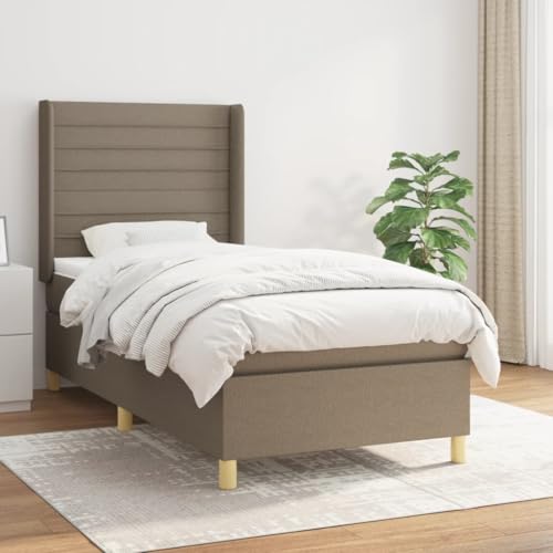 DYRJDJWIDHW futonbett bettgestell Bed bettrahmenBoxspringbett mit Matratze & LED Blau 120x200 cm StoffGeeignet für Schlafzimmer von DYRJDJWIDHW