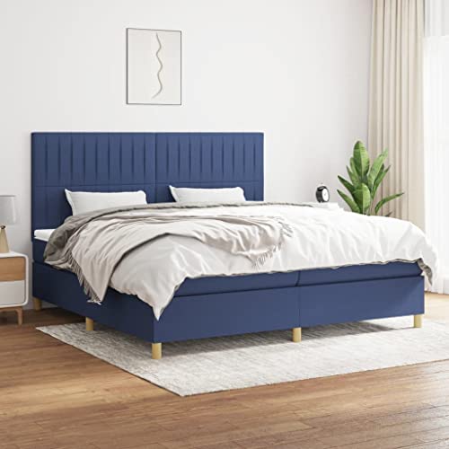 DYRJDJWIDHW futonbett bettgestell metallbett bedBoxspringbett mit Matratze Blau 90x190 cm StoffGeeignet für Schlafzimmer DYRJDJWIDHW futonbett bettgestell metallbett bedBoxspringbett mit Matratze Blau 90x190 cm StoffGeeignet für Schlafzimmer von DYRJDJWIDHW