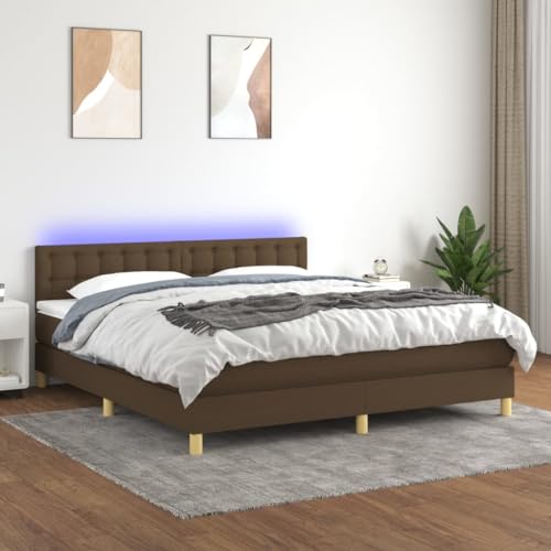 DYRJDJWIDHW futonbett bettrahmen Bett metallbettBoxspringbett mit Matratze Dunkelgrün 80x200 cm SamtGeeignet für Schlafzimmer von DYRJDJWIDHW