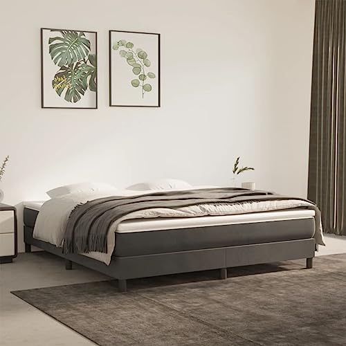DYRJDJWIDHW futonbett bettrahmen lattenroste bettgestellBoxspringbett mit Matratze Schwarz 90x190 cm SamtGeeignet für Schlafzimmer DYRJDJWIDHW futonbett bettrahmen lattenroste bettgestellBoxspringbett mit Matratze Schwarz 90x190 cm SamtGeeignet für Schlafzimmer von DYRJDJWIDHW