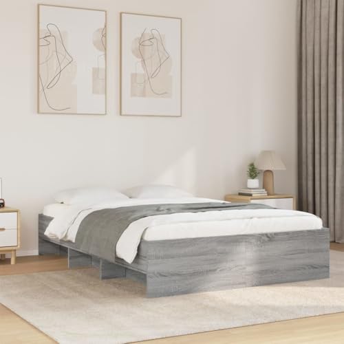 DYRJDJWIDHW futonbett kopfteil Bett bettgestell bedBoxspringbett mit Matratze Dunkelbraun 140x190 cm StoffGeeignet für Schlafzimmer von DYRJDJWIDHW