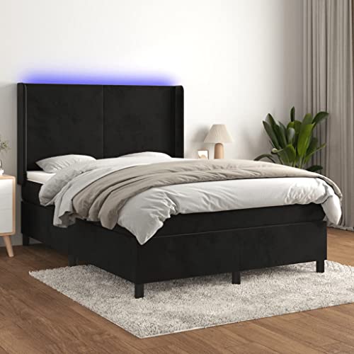 DYRJDJWIDHW futonbett metallbett Bed Frame bettBoxspringbett mit Matratze Rosa 100x200 cm SamtGeeignet für Schlafzimmer von DYRJDJWIDHW