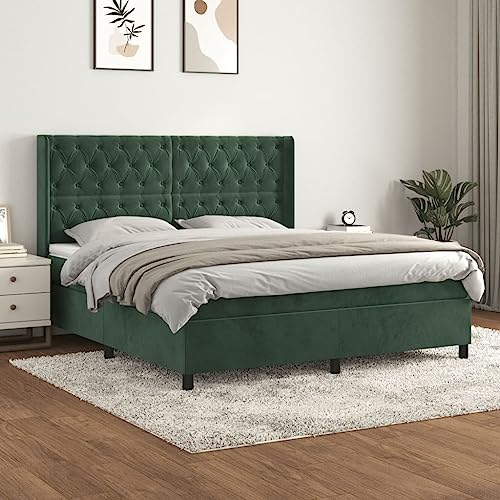 DYRJDJWIDHW kopfteil Bett Bed Frame futonbett bettrahmenBoxspringbett mit Matratze Schwarz 140x190 cm SamtGeeignet für Schlafzimmer DYRJDJWIDHW kopfteil Bett Bed Frame futonbett bettrahmenBoxspringbett mit Matratze Schwarz 140x190 cm SamtGeeignet für Schlafzimmer von DYRJDJWIDHW