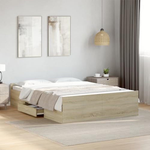 DYRJDJWIDHW kopfteil Bett Bed Frame futonbett metallbettBettgestell Grau Sonoma 90x200 cm Holzwerkstoff und MetallGeeignet für Schlafzimmer DYRJDJWIDHW kopfteil Bett Bed Frame futonbett metallbettBettgestell Grau Sonoma 90x200 cm Holzwerkstoff und MetallGeeignet für Schlafzimmer von DYRJDJWIDHW