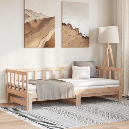 DYRJDJWIDHW kopfteil Bett Bett Bed Frame futonbettMassivholzbett mit Regal ohne Matratze Weiß 200x200 cm KieferGeeignet für Schlafzimmer DYRJDJWIDHW kopfteil Bett Bett Bed Frame futonbettMassivholzbett mit Regal ohne Matratze Weiß 200x200 cm KieferGeeignet für Schlafzimmer von DYRJDJWIDHW