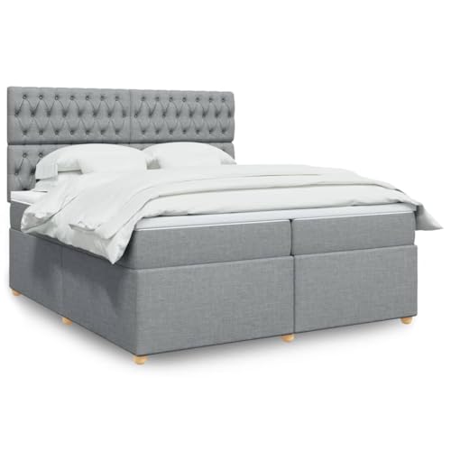 DYRJDJWIDHW kopfteil Bett bettgestell metallbett bedBoxspringbett mit Matratze Hellgrau 200x200 cm SamtGeeignet für Schlafzimmer DYRJDJWIDHW kopfteil Bett bettgestell metallbett bedBoxspringbett mit Matratze Hellgrau 200x200 cm SamtGeeignet für Schlafzimmer von DYRJDJWIDHW