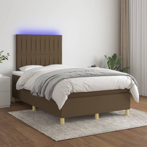 DYRJDJWIDHW kopfteil Bett futonbett bettrahmen lattenrosteBoxspringbett mit Matratze Taupe 90x200 cm StoffGeeignet für Schlafzimmer von DYRJDJWIDHW
