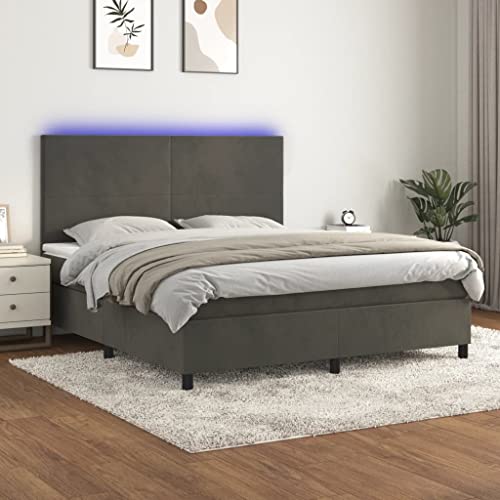 DYRJDJWIDHW kopfteil Bett metallbett futonbett bettenBoxspringbett mit Matratze Creme 90x190 cm StoffGeeignet für Schlafzimmer von DYRJDJWIDHW