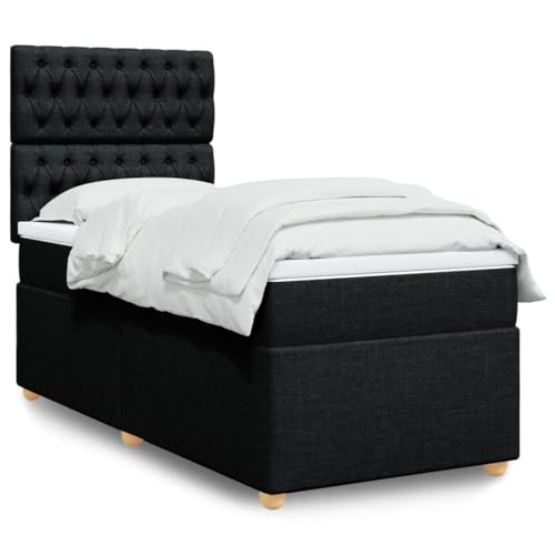 DYRJDJWIDHW lattenroste Bed Frame metallbett bettenBoxspringbett mit Matratze Weiß 140x200 cm KunstlederGeeignet für Schlafzimmer von DYRJDJWIDHW