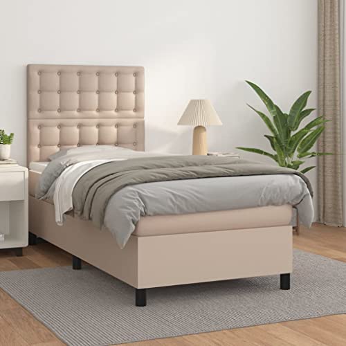 DYRJDJWIDHW lattenroste Bett metallbett kopfteil bettBoxspringbett mit Matratze Rosa 160x200 cm SamtGeeignet für Schlafzimmer von DYRJDJWIDHW