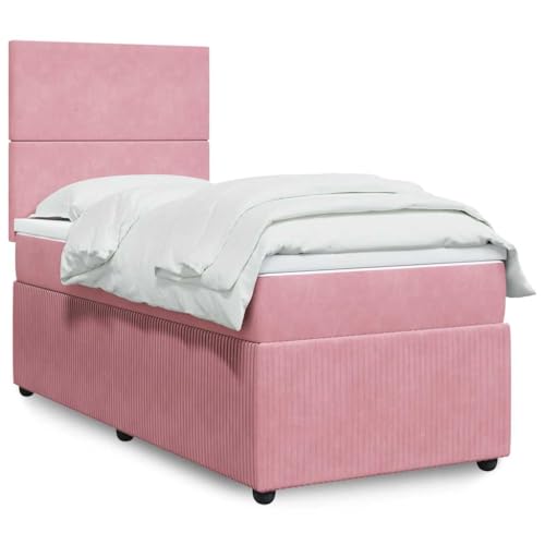 DYRJDJWIDHW lattenroste betten, bettrahmen futonbett bettBoxspringbett mit Matratze Dunkelbraun 160x200 cm StoffGeeignet für Schlafzimmer von DYRJDJWIDHW