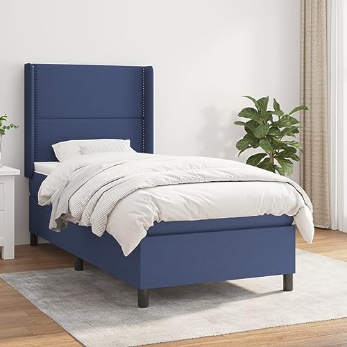 DYRJDJWIDHW lattenroste bettgestell futonbett Bed frameBoxspringbett mit Matratze Rosa 140x200 cm SamtGeeignet für Schlafzimmer von DYRJDJWIDHW