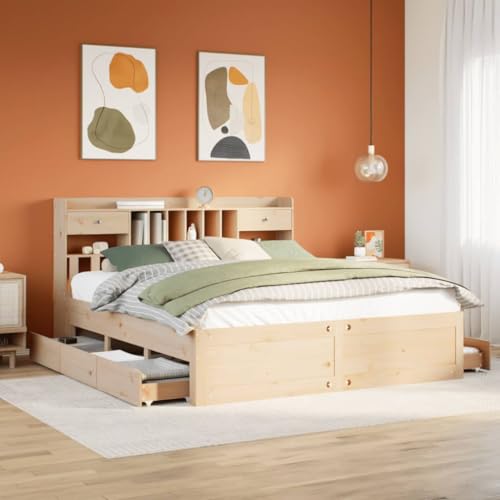 DYRJDJWIDHW lattenroste bettrahmen metallbett bedMassivholzbett mit Regal ohne Matratze Wachsbraun 140x200 cmGeeignet für Schlafzimmer DYRJDJWIDHW lattenroste bettrahmen metallbett bedMassivholzbett mit Regal ohne Matratze Wachsbraun 140x200 cmGeeignet für Schlafzimmer von DYRJDJWIDHW