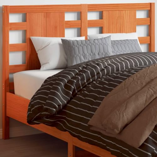 DYRJDJWIDHW lattenroste futonbett Bed Frame bettrahmenMassivholzbett ohne Matratze Wachsbraun 140x200 cm KiefernholzGeeignet für Schlafzimmer von DYRJDJWIDHW