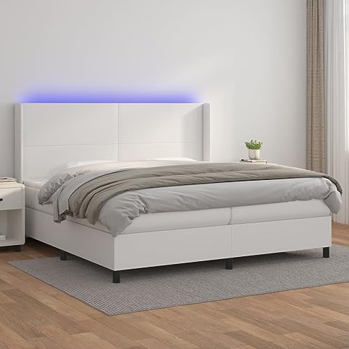 DYRJDJWIDHW lattenroste kopfteil Bett metallbett bedBoxspringbett mit Matratze Taupe 90x190 cm StoffGeeignet für Schlafzimmer von DYRJDJWIDHW