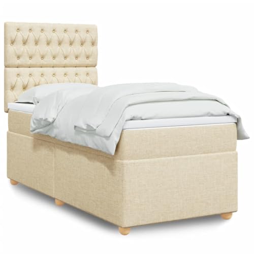 DYRJDJWIDHW lattenroste metallbett bettrahmen Bed frameBoxspringbett mit Matratze Hellgrau 90x200 cm StoffGeeignet für Schlafzimmer DYRJDJWIDHW lattenroste metallbett bettrahmen Bed frameBoxspringbett mit Matratze Hellgrau 90x200 cm StoffGeeignet für Schlafzimmer von DYRJDJWIDHW