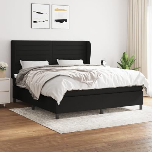 DYRJDJWIDHW metallbett Bed Frame Bed kopfteil bettBettgestell ohne Matratze Blau 90x190 cm StoffGeeignet für Schlafzimmer von DYRJDJWIDHW