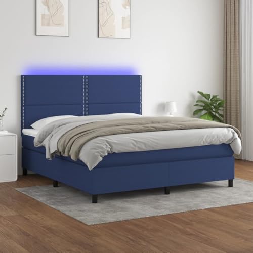 DYRJDJWIDHW metallbett Bed Frame bettrahmen bettBoxspringbett mit Matratze Dunkelgrün 160x200 cm SamtGeeignet für Schlafzimmer von DYRJDJWIDHW