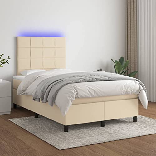 DYRJDJWIDHW metallbett Bed Frame kopfteil Bett bettgestellBoxspringbett mit Matratze Dunkelblau 80x200 cm SamtGeeignet für Schlafzimmer von DYRJDJWIDHW