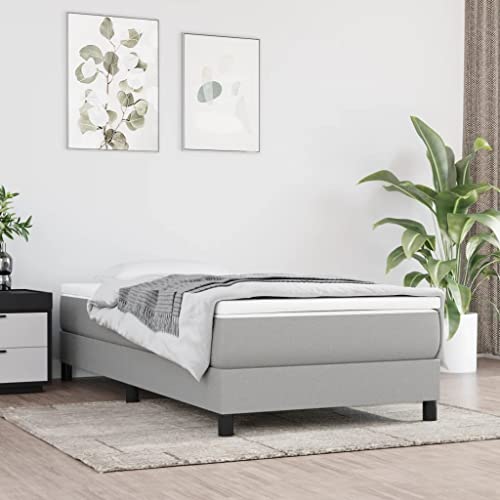 DYRJDJWIDHW metallbett Bed bettrahmen kopfteil bettBoxspringbett mit Matratze Dunkelgrün 140x200 cm SamtGeeignet für Schlafzimmer von DYRJDJWIDHW