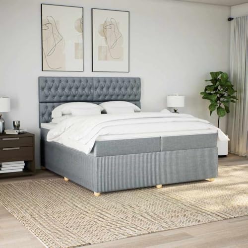 DYRJDJWIDHW metallbett Bett bettrahmen futonbettBoxspringbett mit Matratze Dunkelgrün 120x190 cm SamtGeeignet für Schlafzimmer von DYRJDJWIDHW