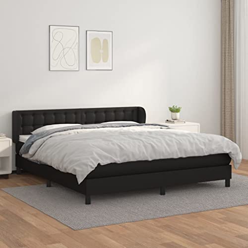 DYRJDJWIDHW metallbett betten Bed Frame bettrahmenBoxspringbett mit Matratze Hellgrau 180x200 cm StoffGeeignet für Schlafzimmer von DYRJDJWIDHW
