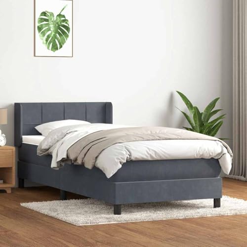 DYRJDJWIDHW metallbett bettgestell betten, bettrahmen futonbettBoxspringbett mit Matratze Dunkelblau 100x210 cm SamtGeeignet für Schlafzimmer DYRJDJWIDHW metallbett bettgestell betten, bettrahmen futonbettBoxspringbett mit Matratze Dunkelblau 100x210 cm SamtGeeignet für Schlafzimmer von DYRJDJWIDHW