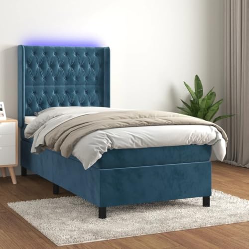 DYRJDJWIDHW metallbett bettgestell kopfteil Bett bedBoxspringbett mit Matratze Taupe 140x200 cm StoffGeeignet für Schlafzimmer von DYRJDJWIDHW
